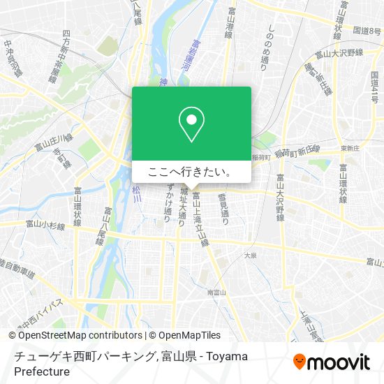 チューゲキ西町パーキング地図