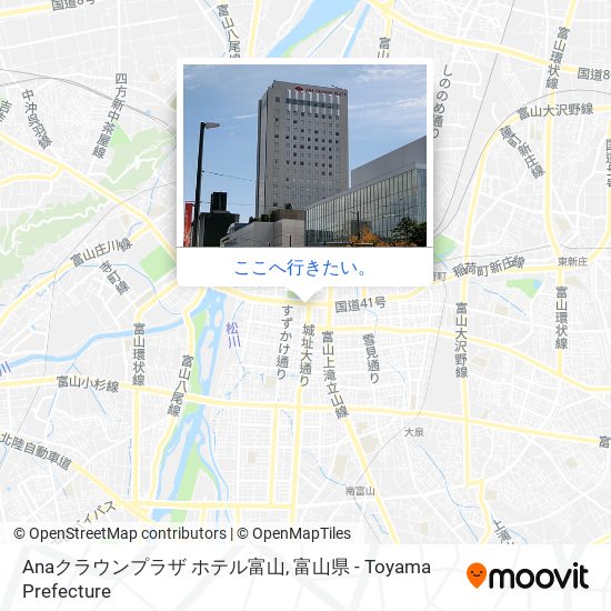 Anaクラウンプラザ ホテル富山地図