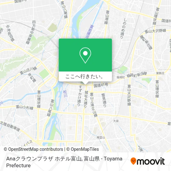 Anaクラウンプラザ ホテル富山地図
