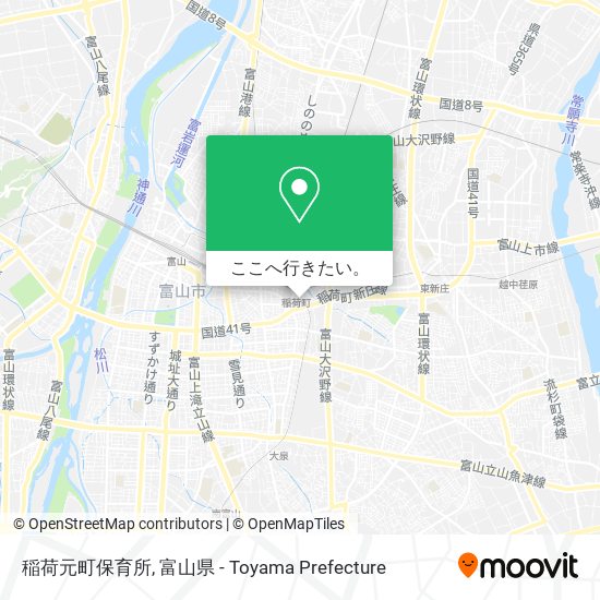 稲荷元町保育所地図