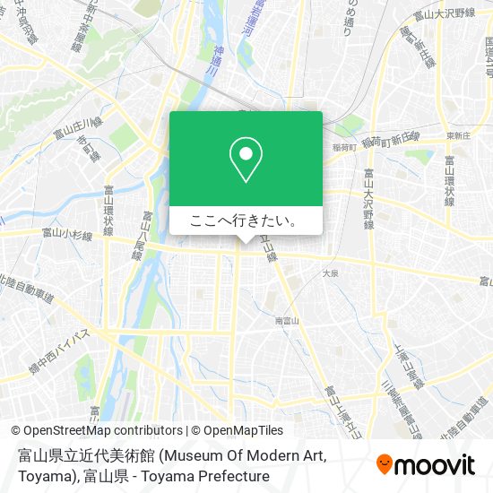 富山県立近代美術館 (Museum Of Modern Art, Toyama)地図