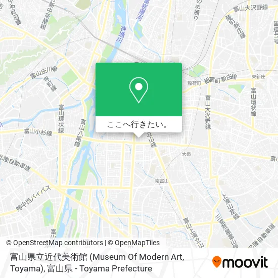 富山県立近代美術館 (Museum Of Modern Art, Toyama)地図