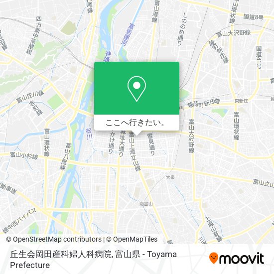 丘生会岡田産科婦人科病院地図