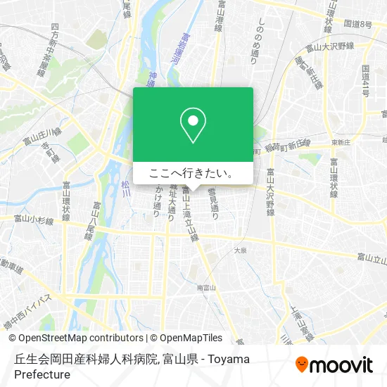 丘生会岡田産科婦人科病院地図