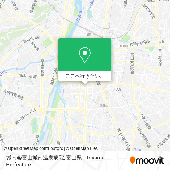 城南会富山城南温泉病院地図