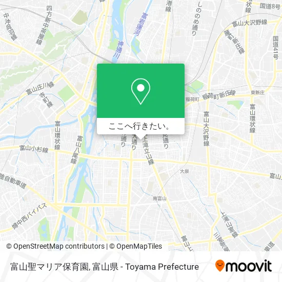 富山聖マリア保育園地図