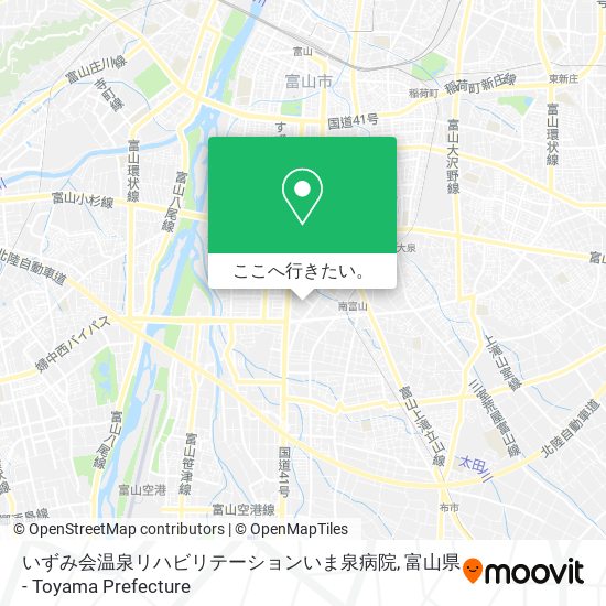 いずみ会温泉リハビリテーションいま泉病院地図