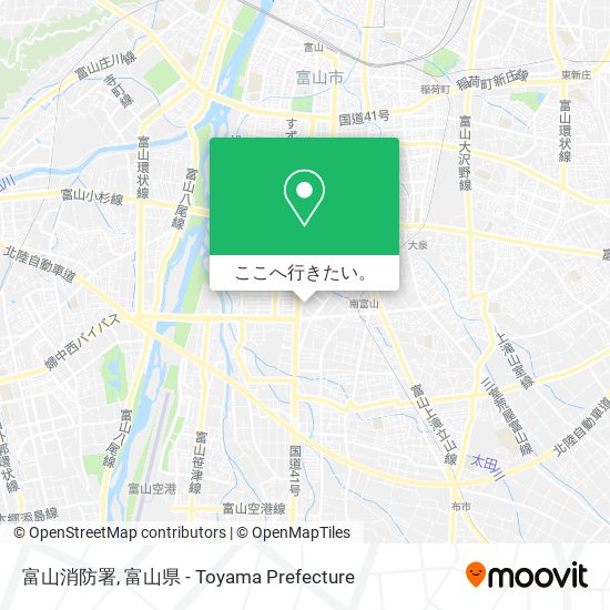 富山消防署地図