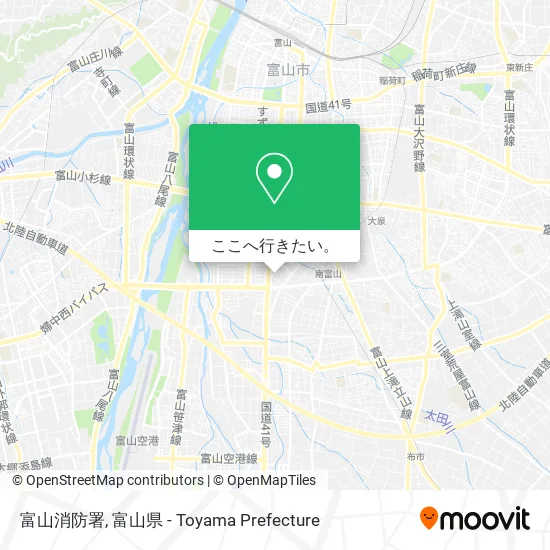 富山消防署地図