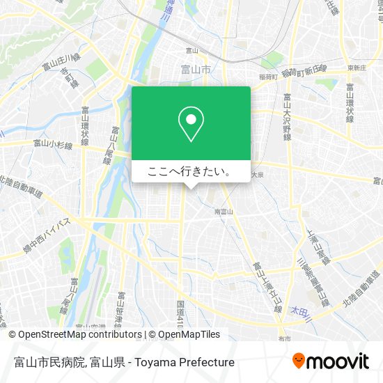 富山市民病院地図