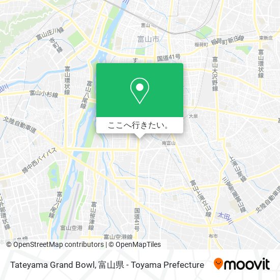 Tateyama Grand Bowl地図