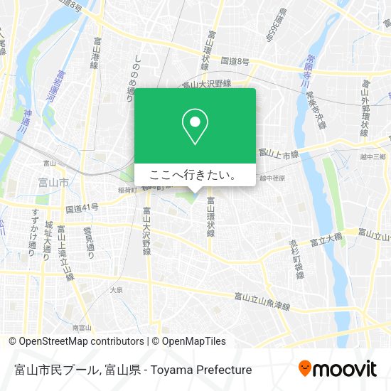 富山市民プール地図