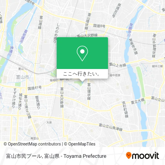 富山市民プール地図