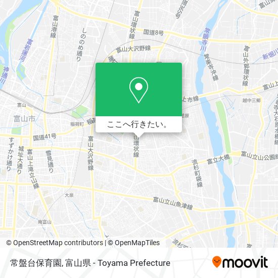 常盤台保育園地図