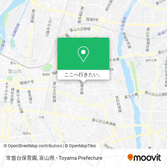 常盤台保育園地図