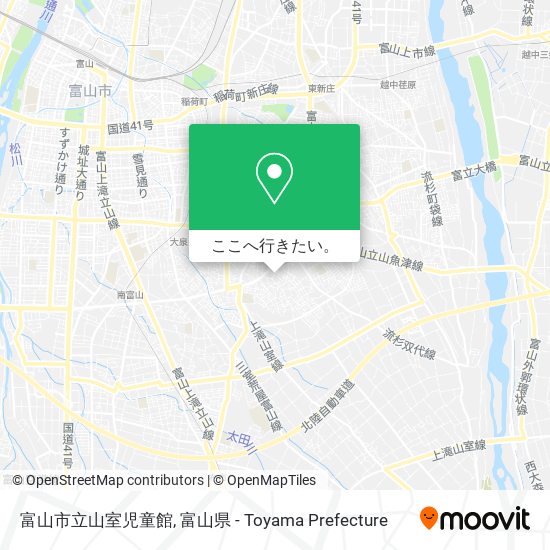 富山市立山室児童館地図