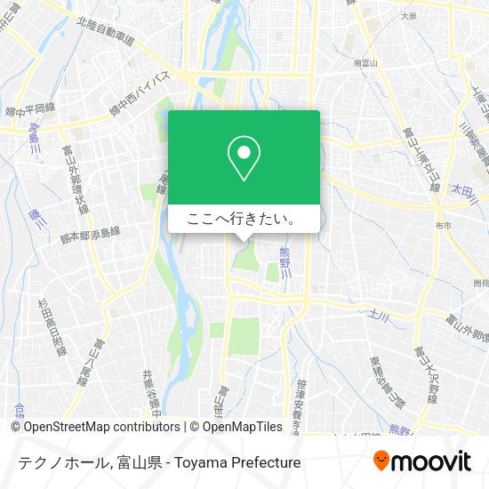 テクノホール地図