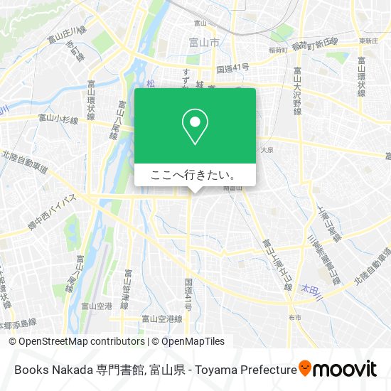 Books Nakada 専門書館地図