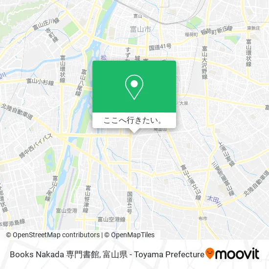 Books Nakada 専門書館地図