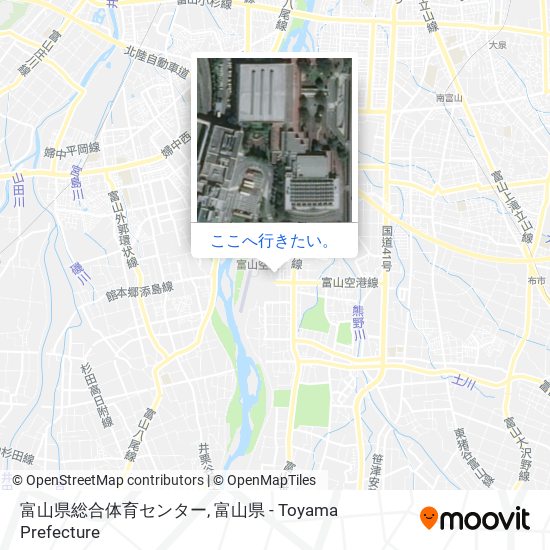 富山県総合体育センター地図
