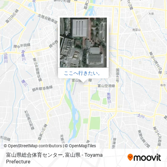 富山県総合体育センター地図