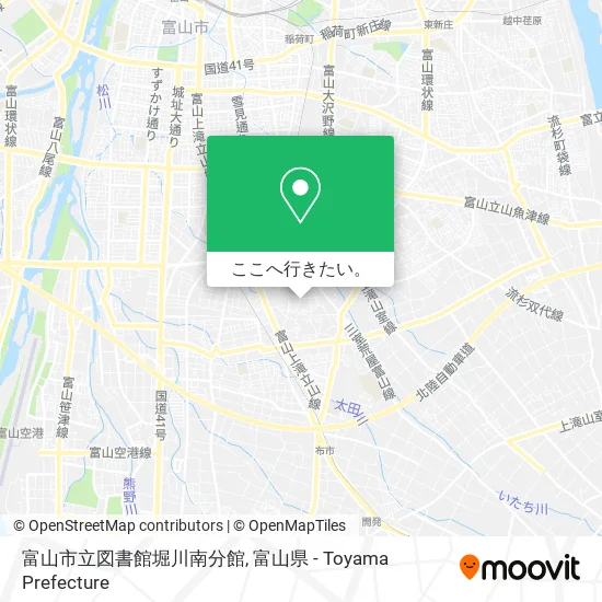 富山市立図書館堀川南分館地図