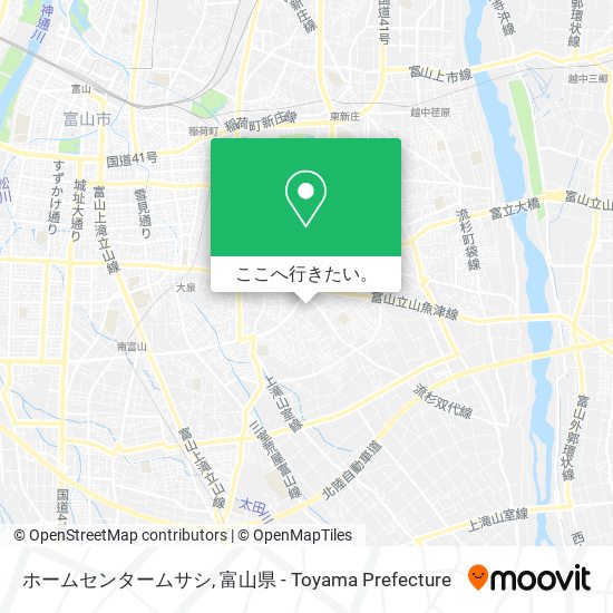 ホームセンタームサシ地図