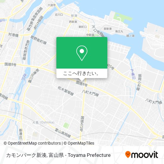 カモンパーク新湊地図