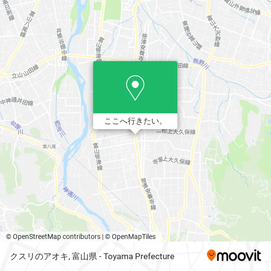 クスリのアオキ地図