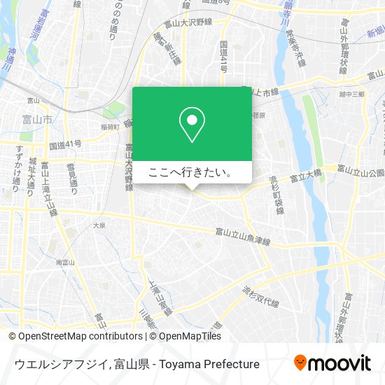 ウエルシアフジイ地図