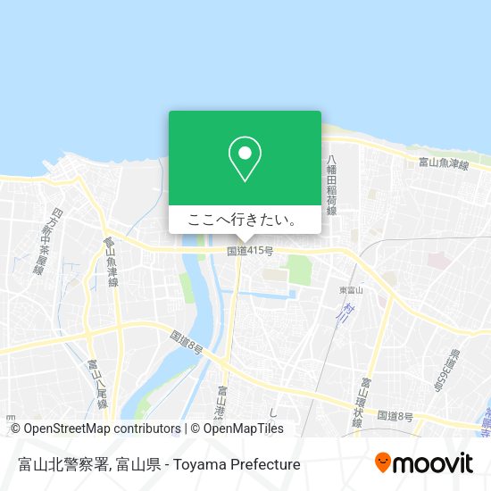 富山北警察署地図