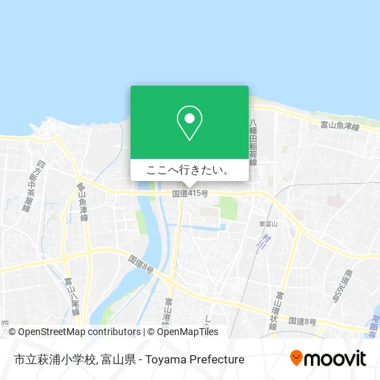 市立萩浦小学校地図