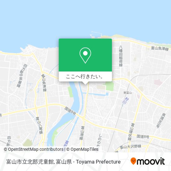 富山市立北部児童館地図