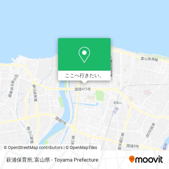 萩浦保育所地図