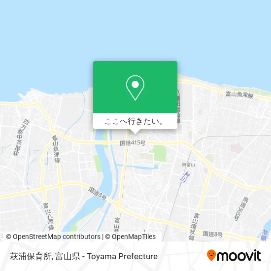 萩浦保育所地図