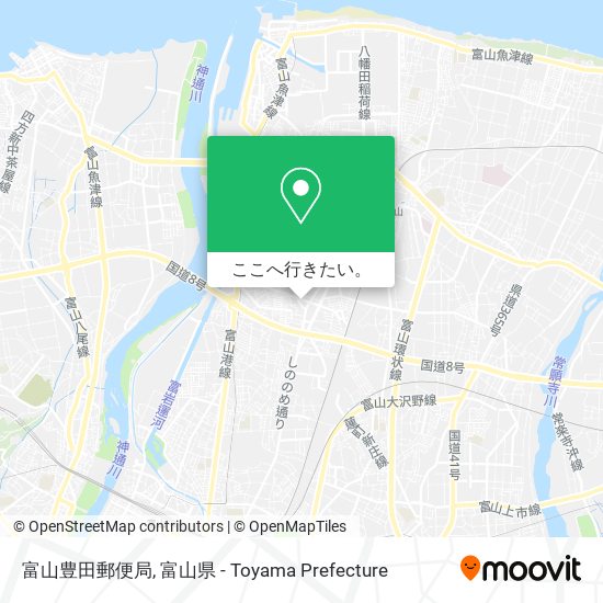 富山豊田郵便局地図