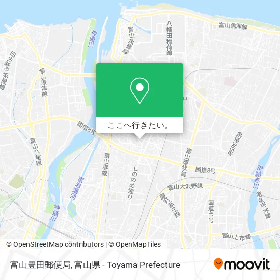 富山豊田郵便局地図