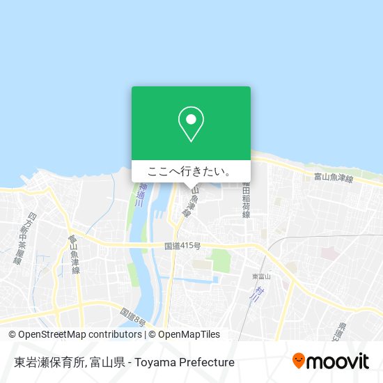 東岩瀬保育所地図