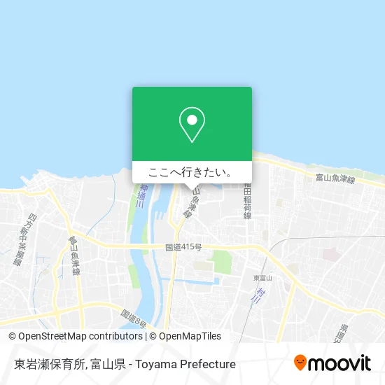 東岩瀬保育所地図