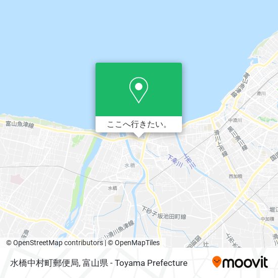 水橋中村町郵便局地図