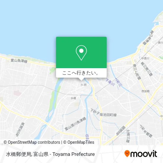 水橋郵便局地図