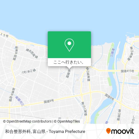 和合整形外科地図