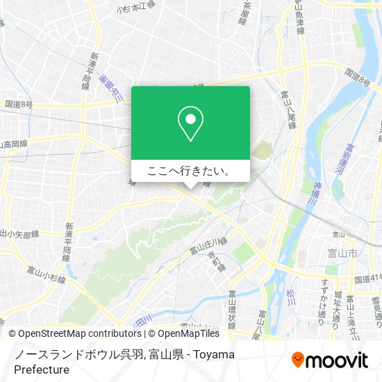 ノースランドボウル呉羽地図