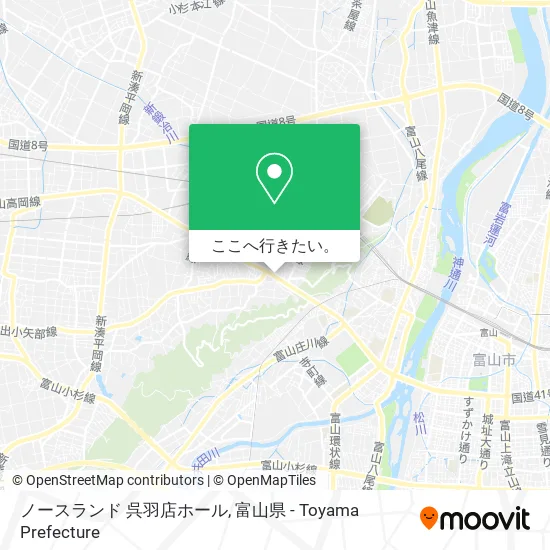ノースランド 呉羽店ホール地図