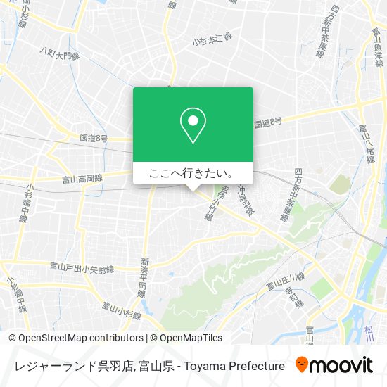 レジャーランド呉羽店地図