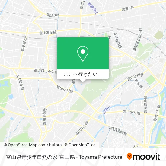 富山県青少年自然の家地図