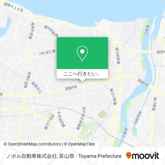 ノボル自動車株式会社地図