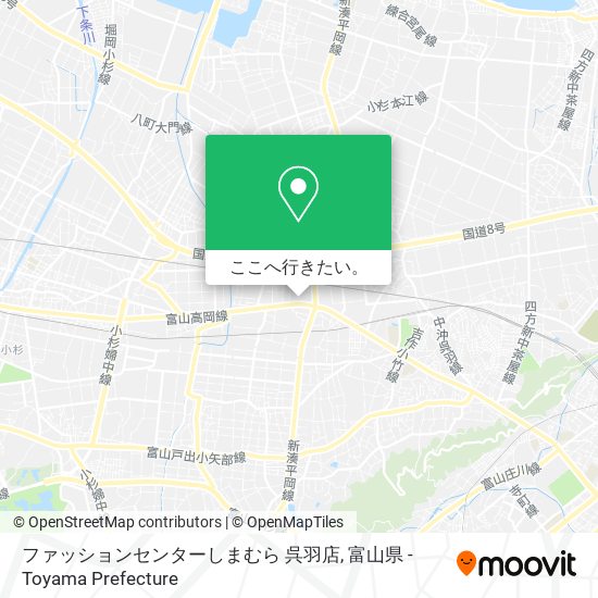 ファッションセンターしまむら 呉羽店地図
