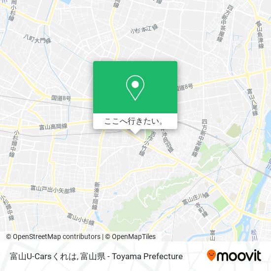 富山U-Carsくれは地図