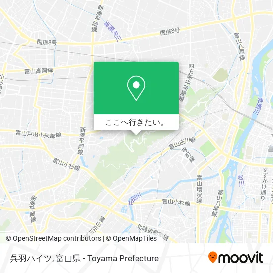 呉羽ハイツ地図